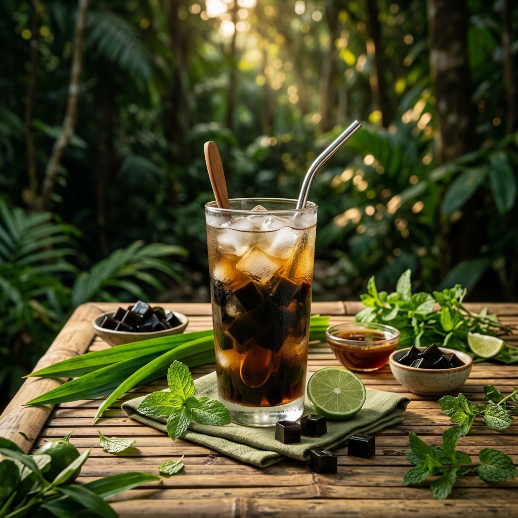 Cincau hijau segar alami